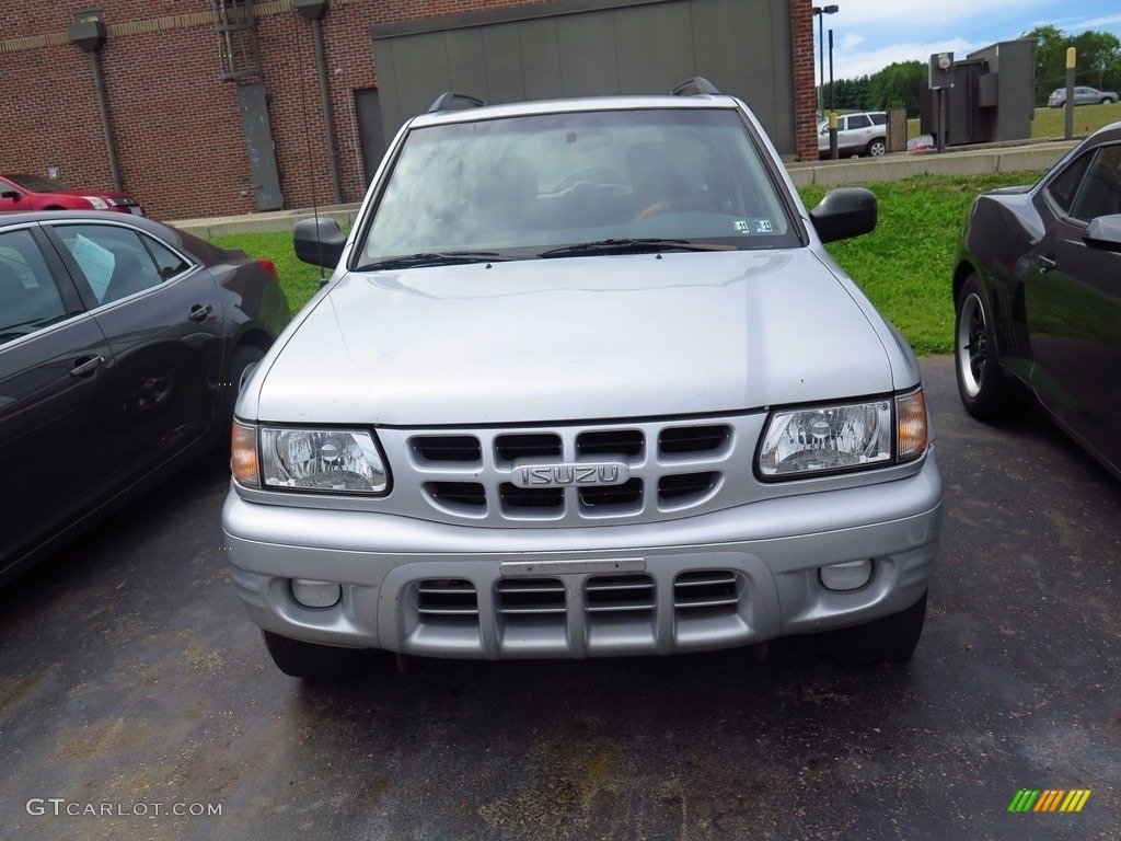2000 Rodeo LS 4WD - Bright Silver Metallic / Gray photo #2