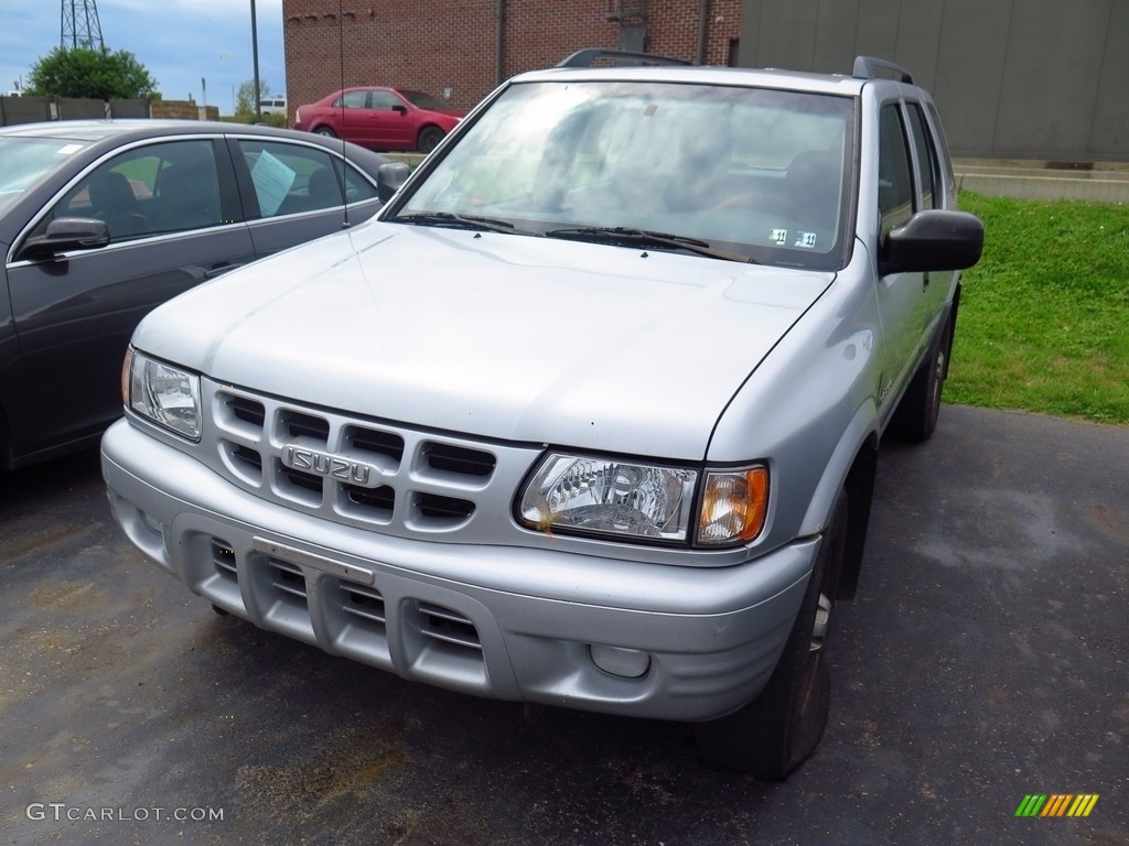 2000 Rodeo LS 4WD - Bright Silver Metallic / Gray photo #3