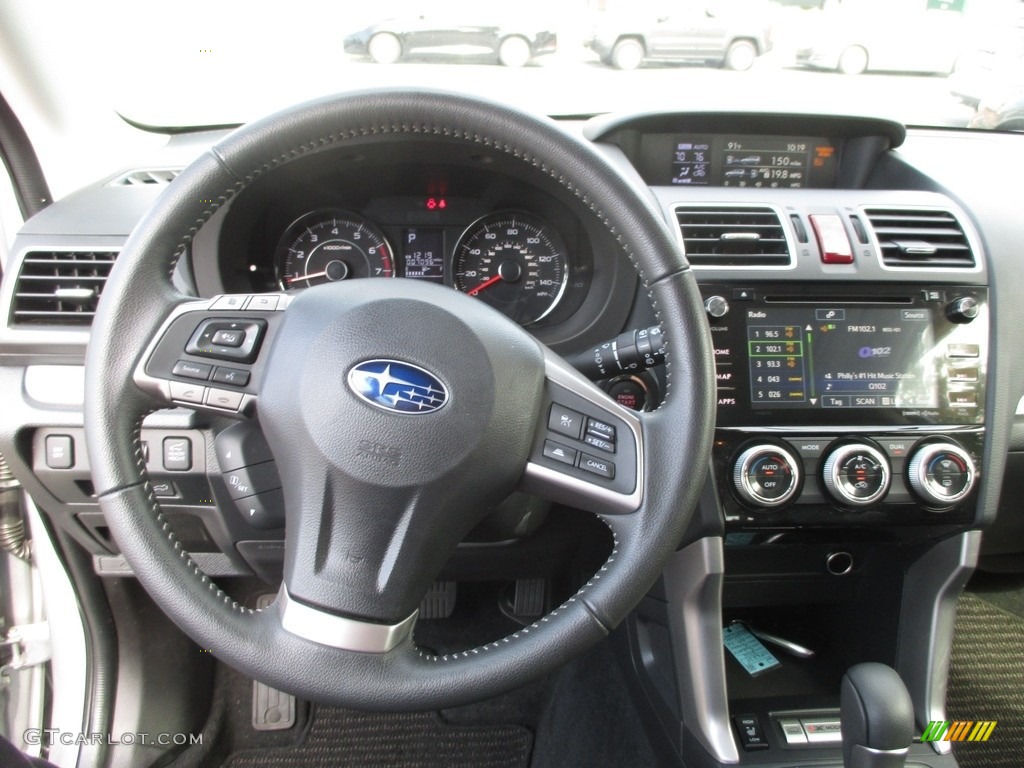 2016 Subaru Forester 2.5i Touring Black Steering Wheel Photo #114641616