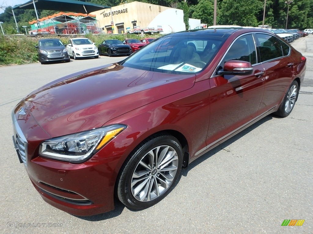 2015 Genesis 3.8 Sedan - Pamplona Red / Gray photo #6