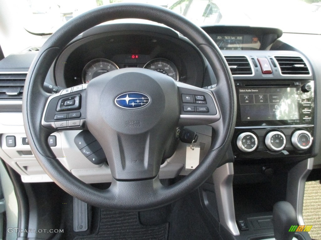 2016 Subaru Forester 2.5i Premium Gray Steering Wheel Photo #114643161