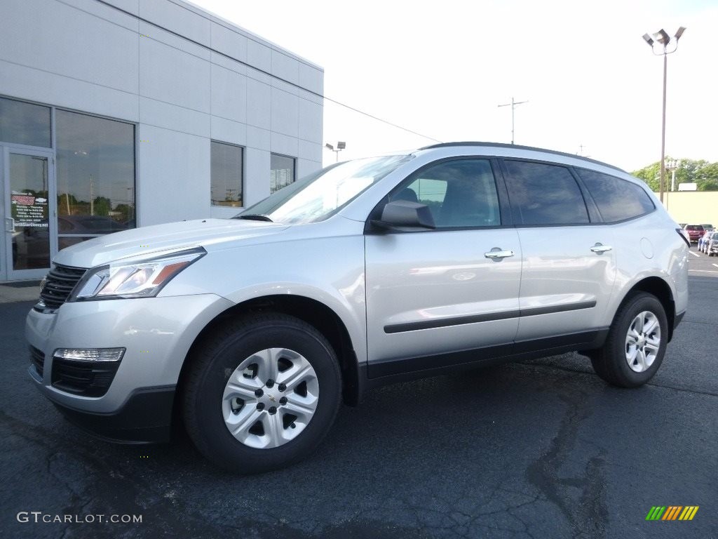 Silver Ice Metallic 2017 Chevrolet Traverse LS AWD Exterior Photo #114646386