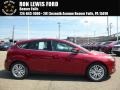Ruby Red 2016 Ford Focus Titanium Hatch