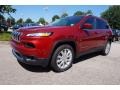 Deep Cherry Red Crystal Pearl 2016 Jeep Cherokee Limited