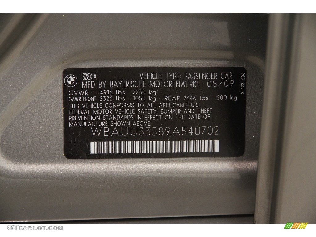 2009 3 Series 328xi Sport Wagon - Platinum Bronze Metallic / Black Dakota Leather photo #19