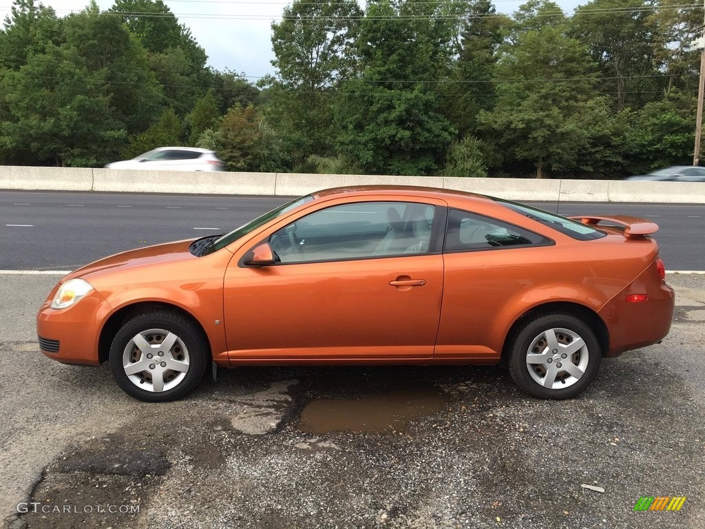 2007 Cobalt LT Coupe - Sunburst Orange Metallic / Gray photo #3