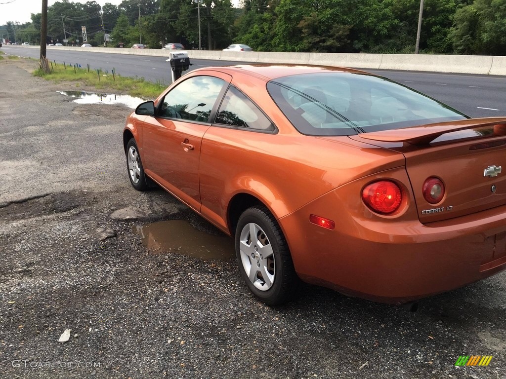 2007 Cobalt LT Coupe - Sunburst Orange Metallic / Gray photo #4