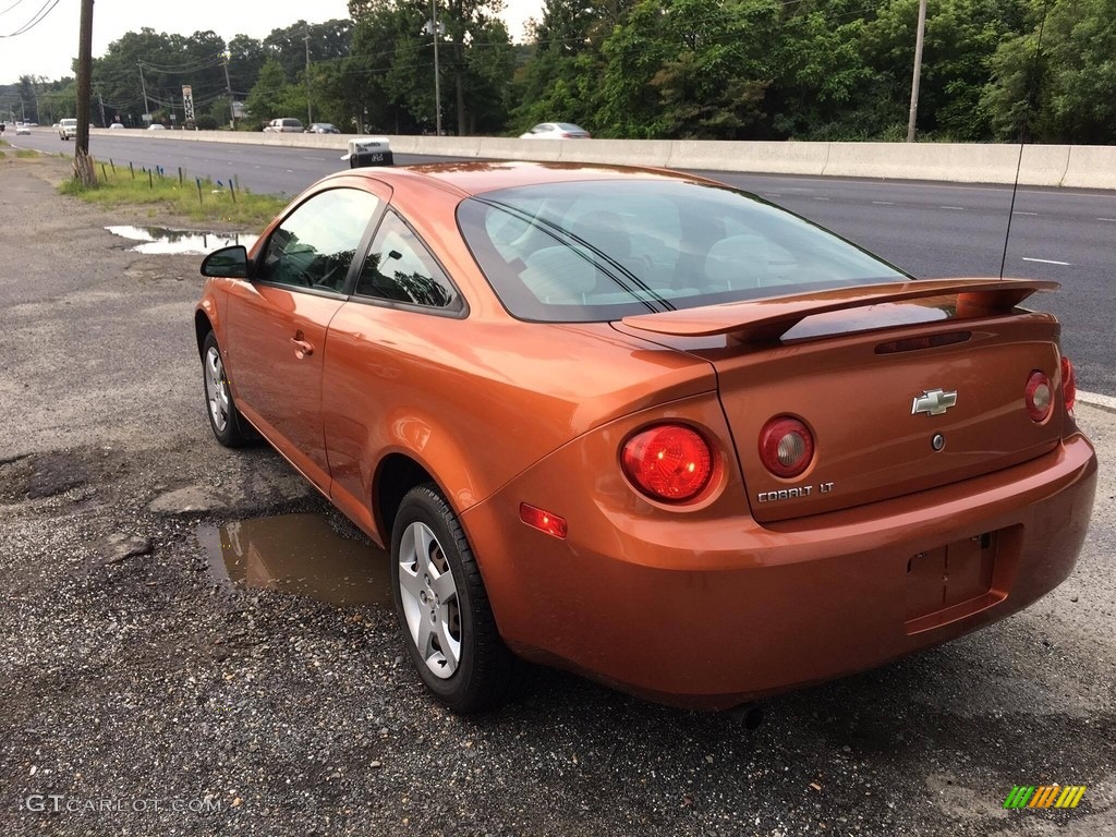 2007 Cobalt LT Coupe - Sunburst Orange Metallic / Gray photo #5
