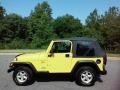 Solar Yellow 2001 Jeep Wrangler Sport 4x4