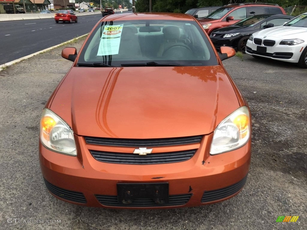 2007 Cobalt LT Coupe - Sunburst Orange Metallic / Gray photo #10