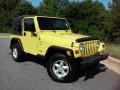 2001 Solar Yellow Jeep Wrangler Sport 4x4  photo #4