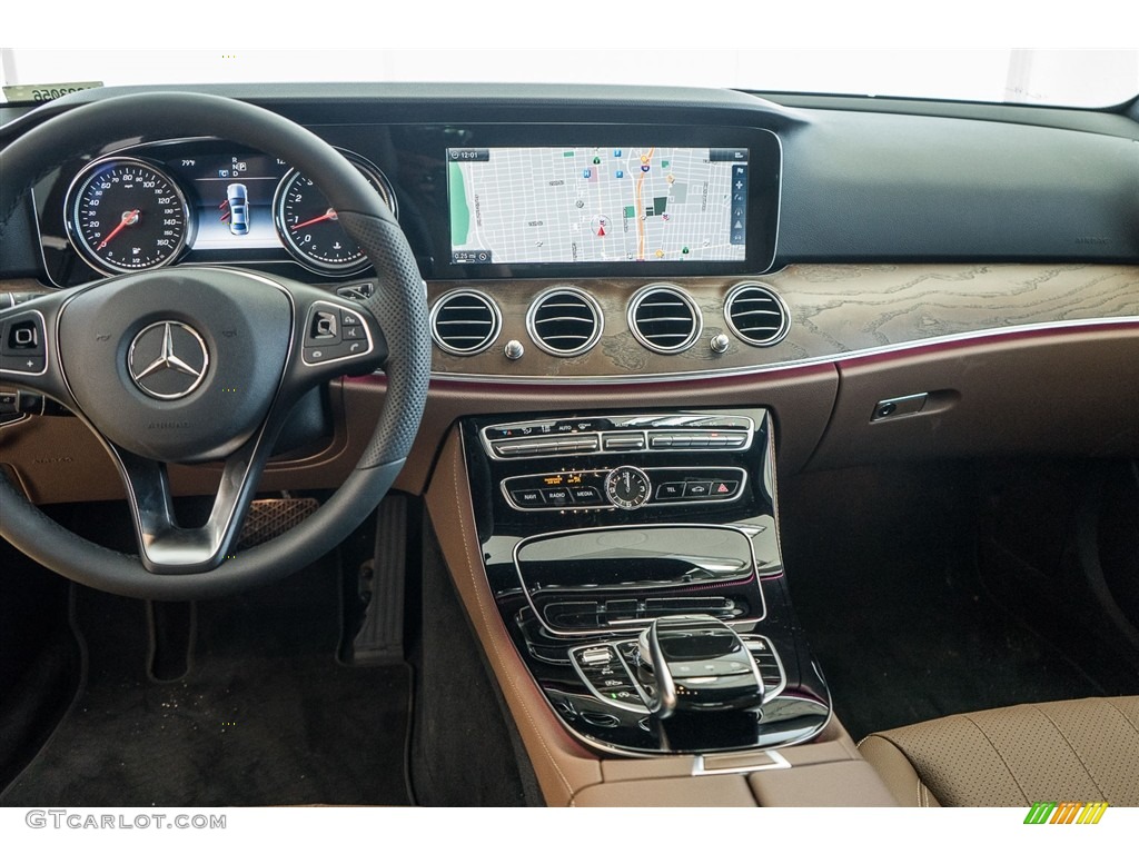 2017 Mercedes-Benz E 300 Sedan Nut Brown/Black Dashboard Photo #114653836