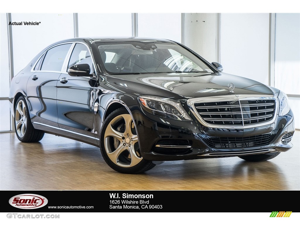 2016 S Mercedes-Maybach S600 Sedan - Black / Black photo #1