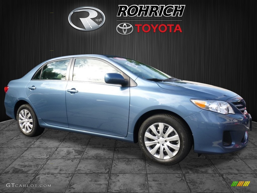 2013 Corolla LE - Tropical Sea Metallic / Ash photo #1