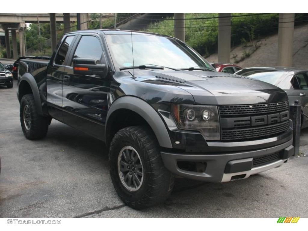 Tuxedo Black Metallic 2011 Ford F150 SVT Raptor SuperCab 4x4 Exterior Photo #114656764