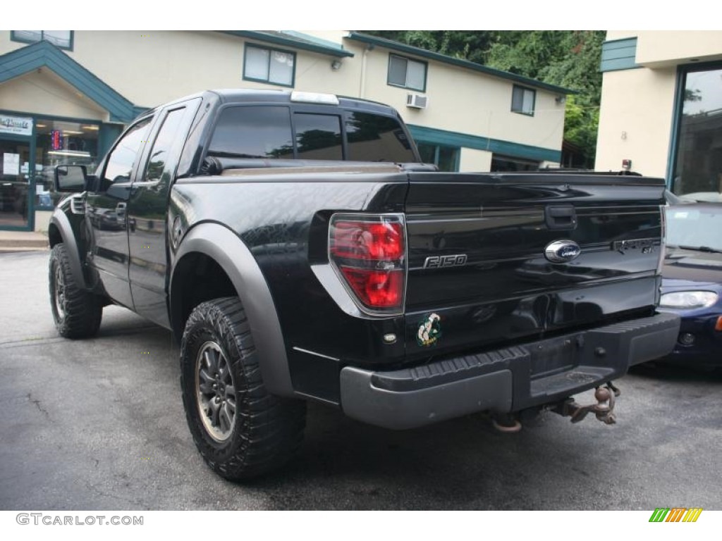 2011 F150 SVT Raptor SuperCab 4x4 - Tuxedo Black Metallic / Black photo #11