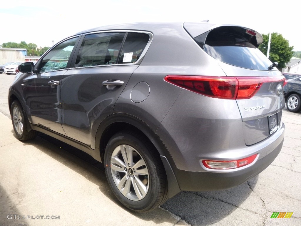 2017 Sportage LX AWD - Mineral Silver / Black photo #5