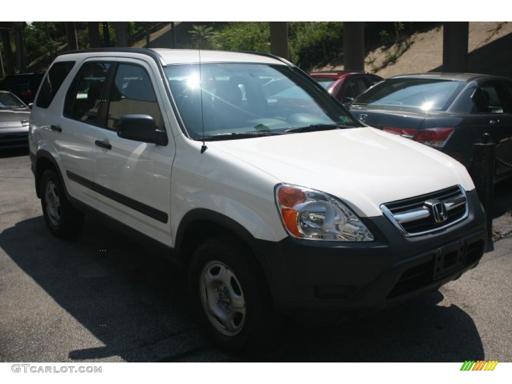 2004 CR-V LX 4WD - Taffeta White / Black photo #4