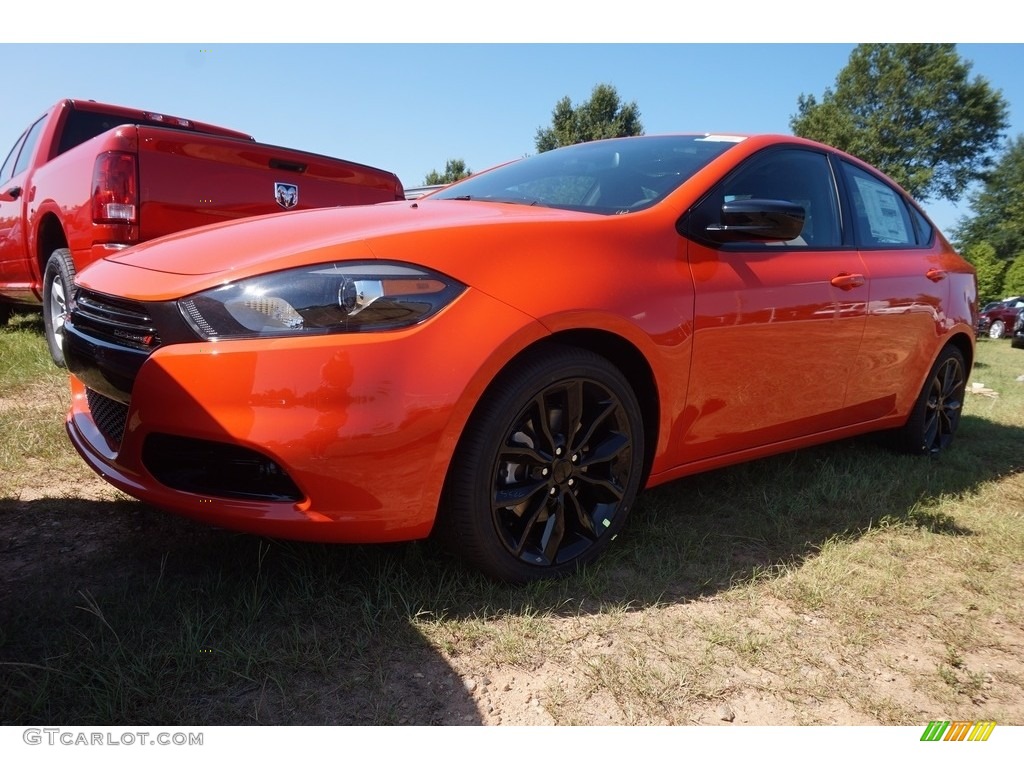 2016 Dart SXT Sport - Go Mango / Black photo #1