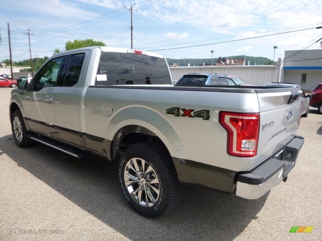 2016 F150 XLT SuperCab 4x4 - Ingot Silver / Medium Earth Gray photo #5