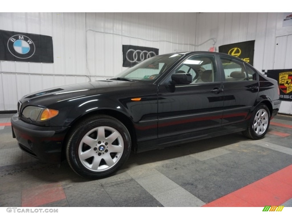 2002 3 Series 325xi Sedan - Jet Black / Black photo #2