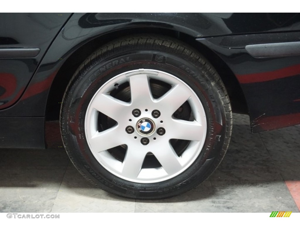2002 3 Series 325xi Sedan - Jet Black / Black photo #71