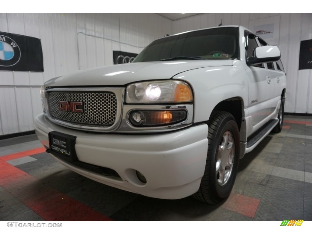 2004 Yukon XL Denali AWD - Summit White / Sandstone photo #3