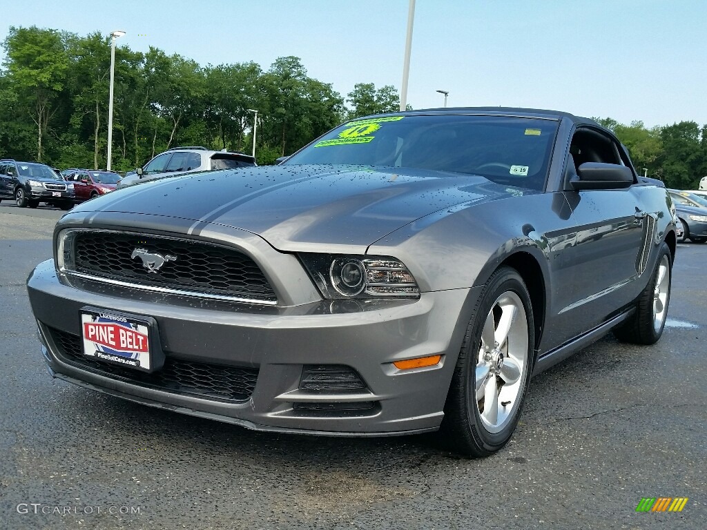 2014 Mustang V6 Convertible - Sterling Gray / Medium Stone photo #3