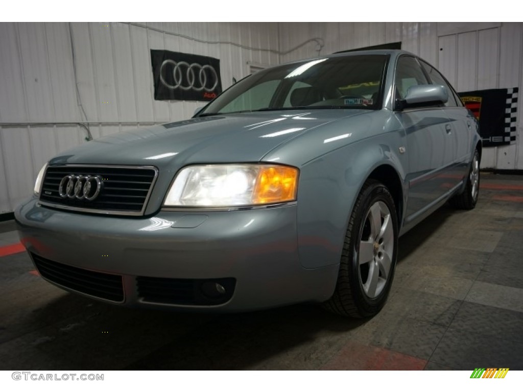 2002 A6 3.0 quattro Sedan - Crystal Blue Metallic / Beige photo #3