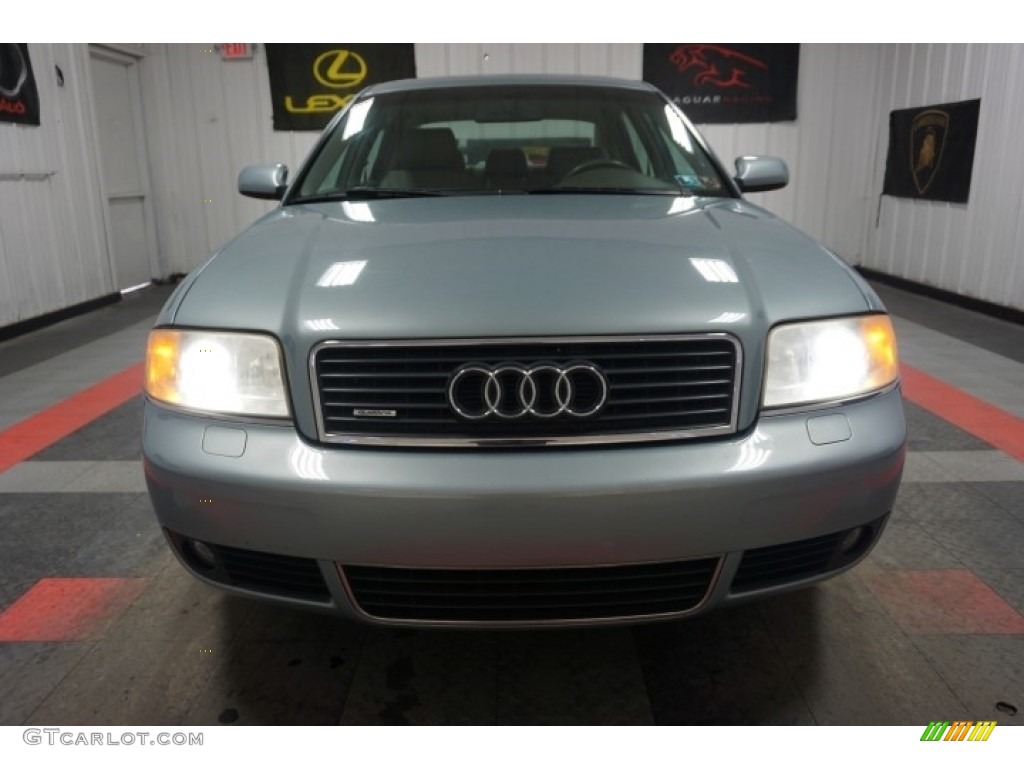 2002 A6 3.0 quattro Sedan - Crystal Blue Metallic / Beige photo #4