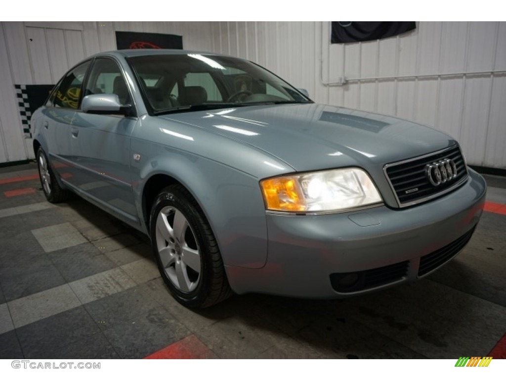 2002 A6 3.0 quattro Sedan - Crystal Blue Metallic / Beige photo #5