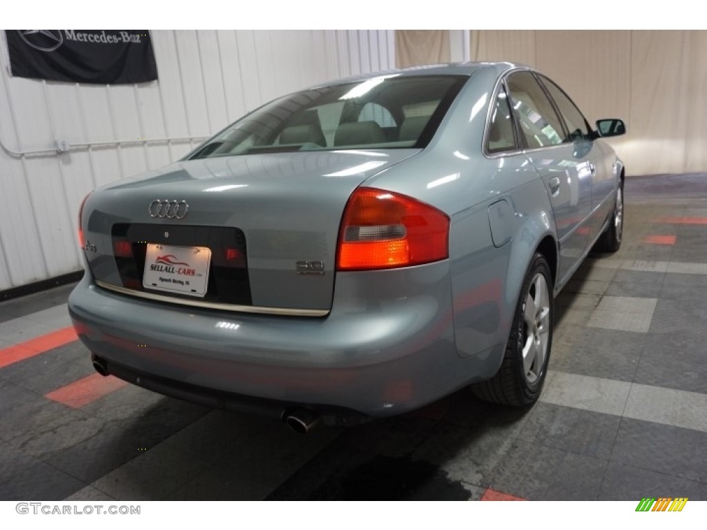 2002 A6 3.0 quattro Sedan - Crystal Blue Metallic / Beige photo #8