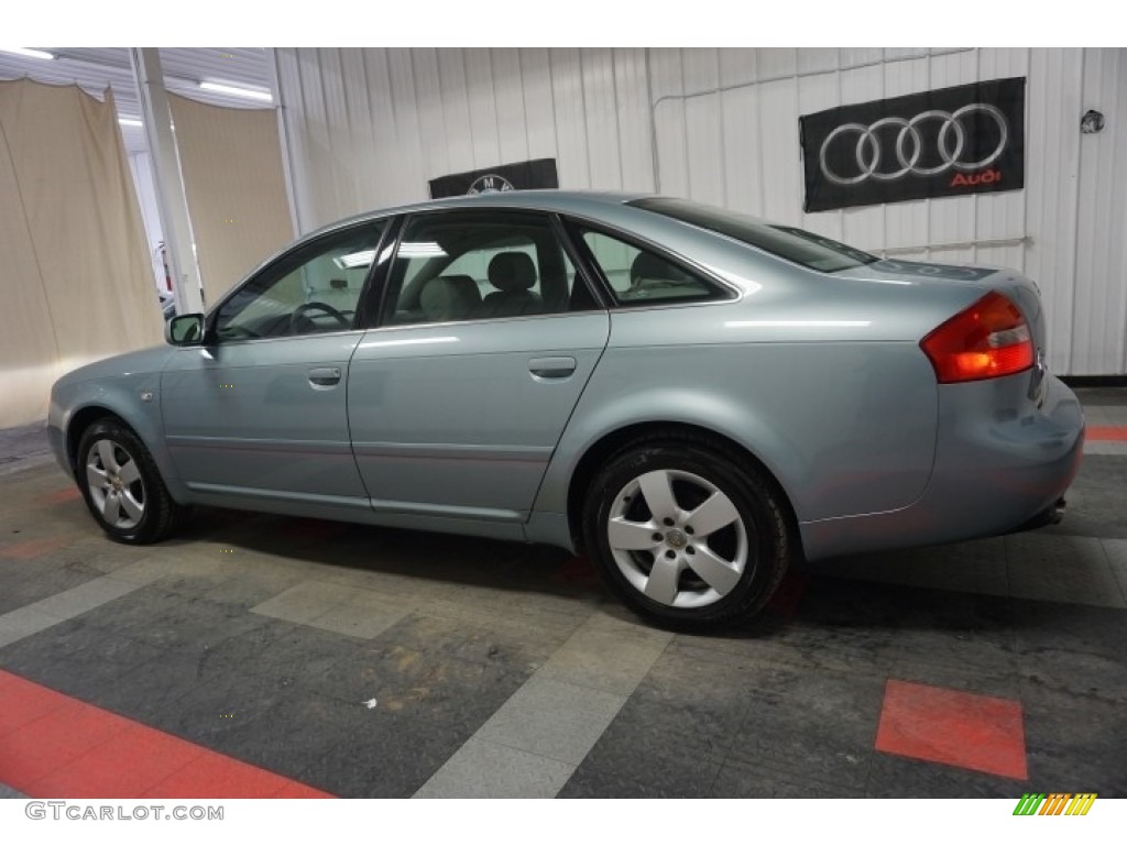 2002 A6 3.0 quattro Sedan - Crystal Blue Metallic / Beige photo #11