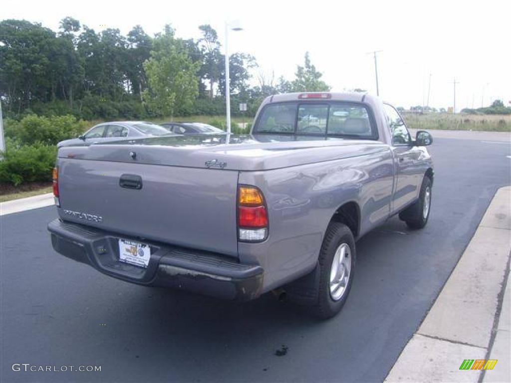2002 Tundra Regular Cab - Thunder Gray Metallic / Oak photo #4