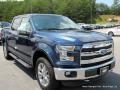 2016 Blue Jeans Ford F150 Lariat SuperCrew 4x4  photo #7