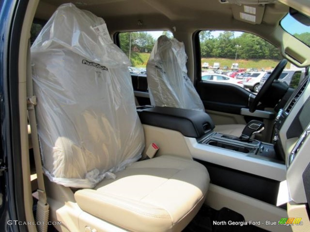 2016 F150 Lariat SuperCrew 4x4 - Blue Jeans / Medium Light Camel photo #12