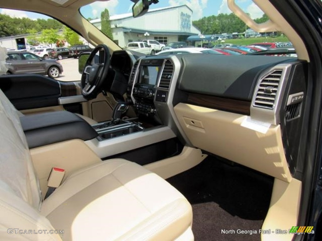 2016 F150 Lariat SuperCrew 4x4 - Blue Jeans / Medium Light Camel photo #34