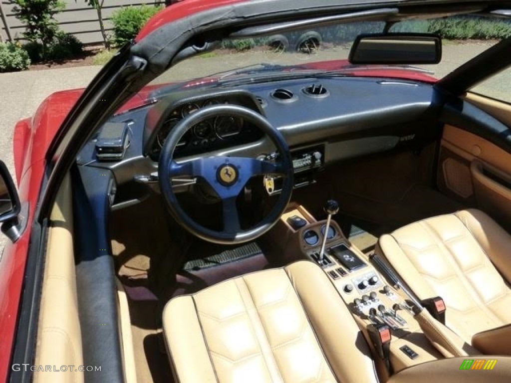 Tan Interior 1985 Ferrari 308 GTS Quattrovalvole Photo #114673924