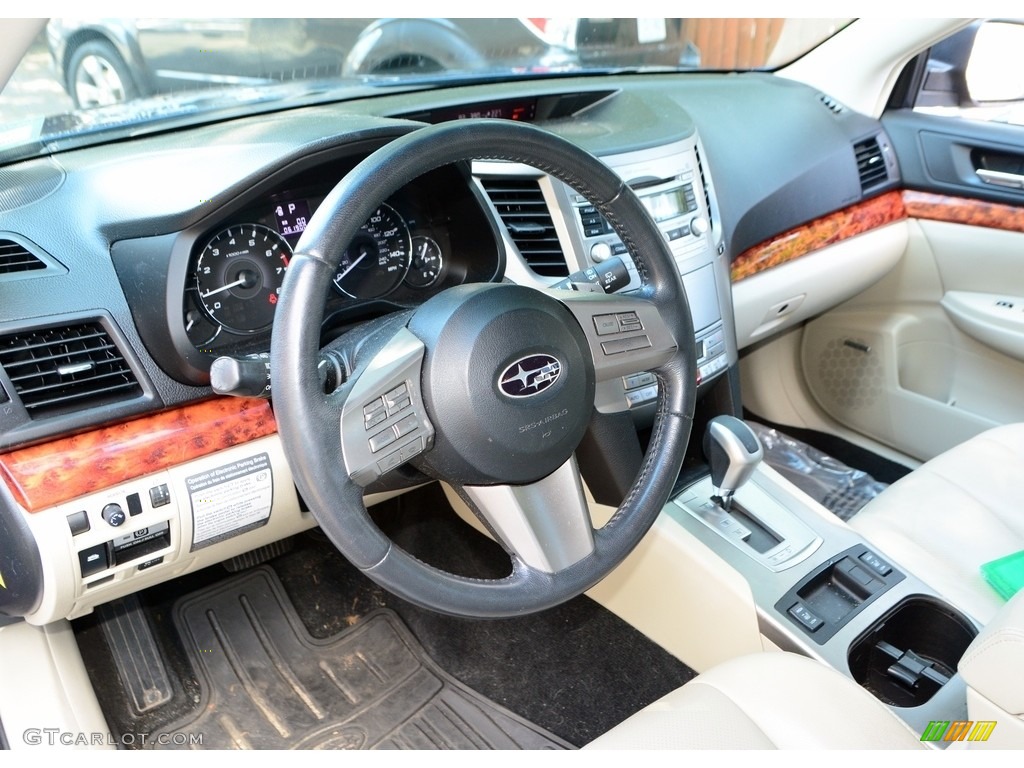 2011 Outback 2.5i Limited Wagon - Azurite Blue Pearl / Warm Ivory photo #5