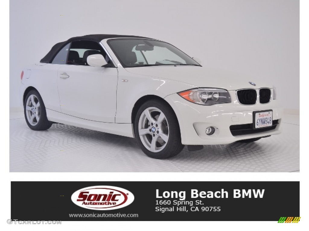2013 1 Series 128i Convertible - Alpine White / Black photo #1