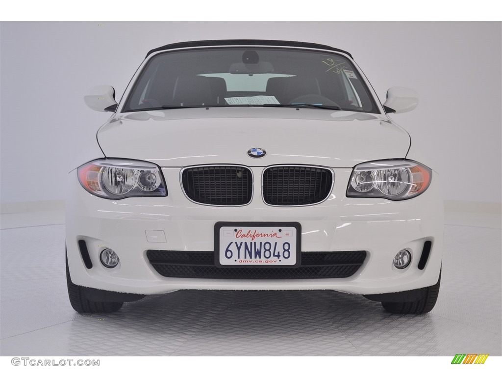 2013 1 Series 128i Convertible - Alpine White / Black photo #2