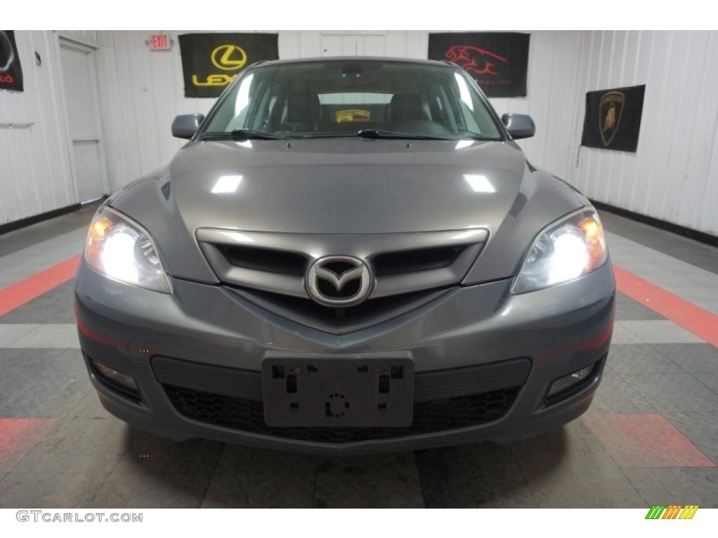 2007 MAZDA3 s Touring Hatchback - Galaxy Gray Mica / Black photo #4