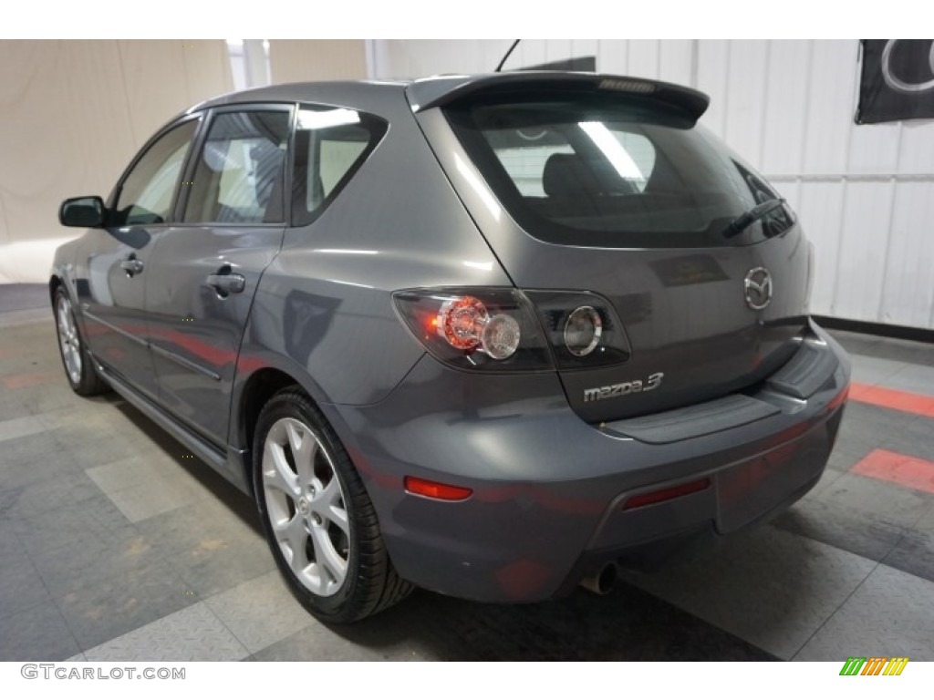 2007 MAZDA3 s Touring Hatchback - Galaxy Gray Mica / Black photo #10