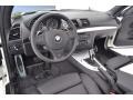 Black 2013 BMW 1 Series 135i Convertible Interior Color