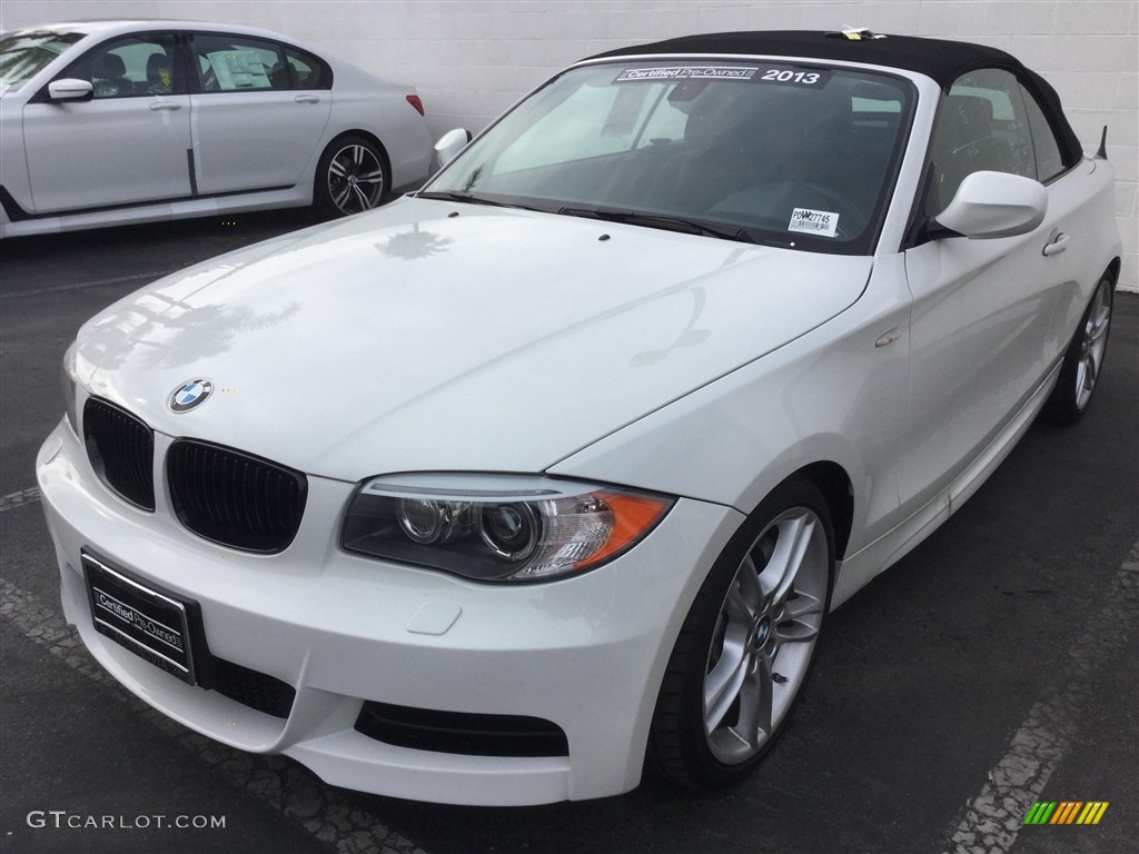 2013 1 Series 135i Convertible - Alpine White / Black photo #32