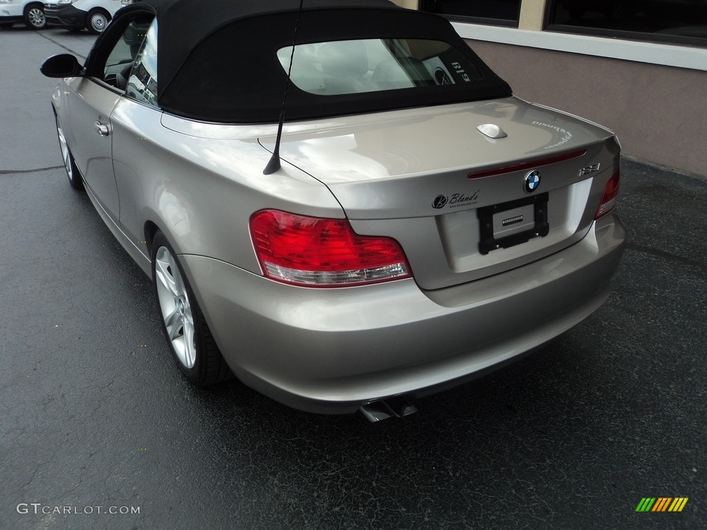 2008 1 Series 128i Convertible - Cashmere Silver Metallic / Taupe photo #3