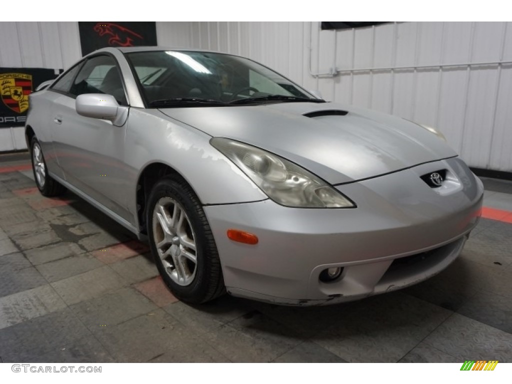 2001 Celica GT - Liquid Silver / Black/Red photo #5