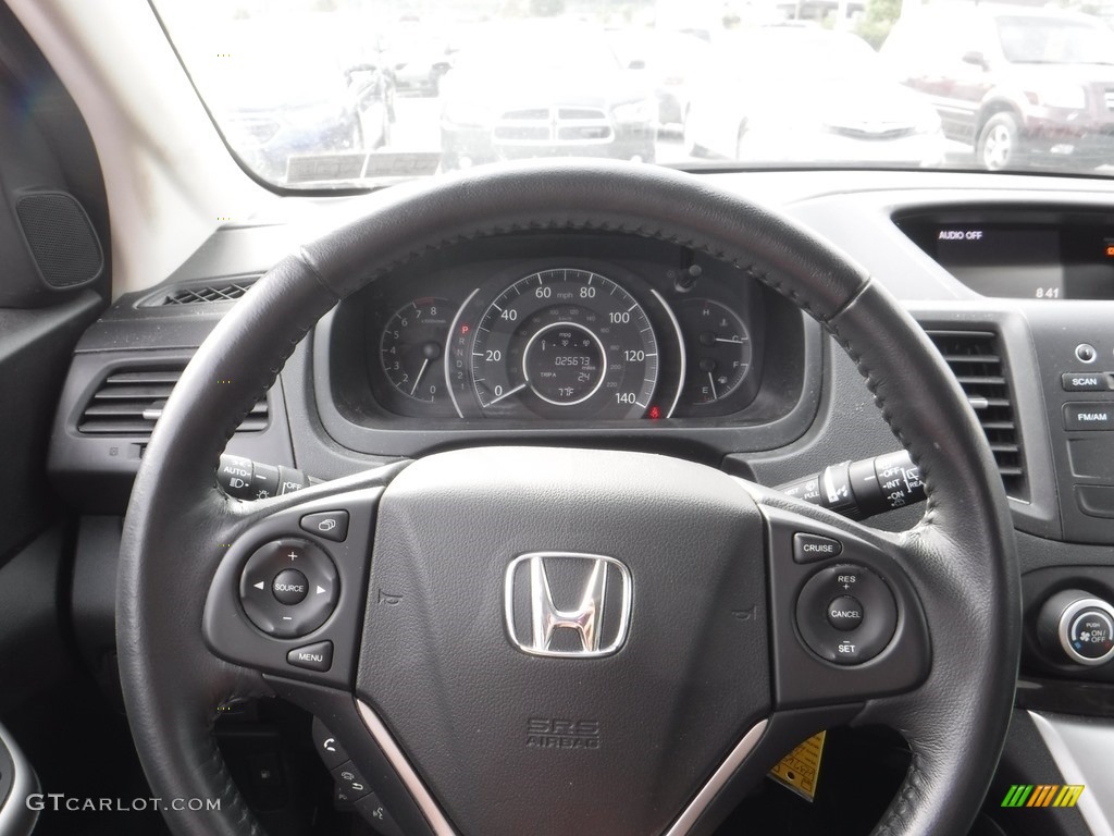 2013 CR-V EX-L AWD - Kona Coffee Metallic / Black photo #20