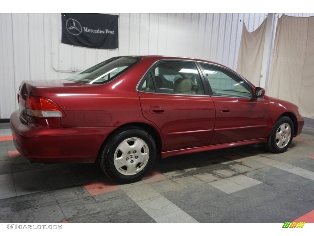 2001 Accord EX V6 Sedan - Firepepper Red Pearl / Ivory photo #7