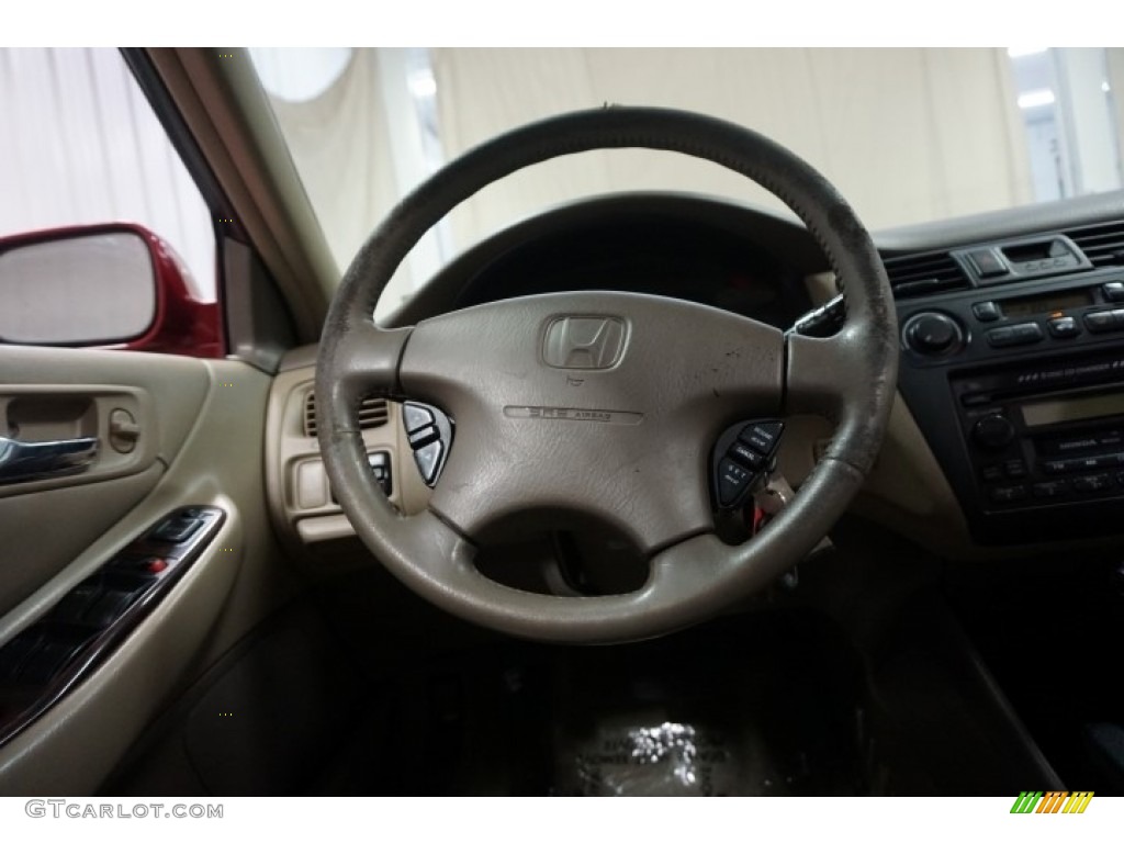 2001 Accord EX V6 Sedan - Firepepper Red Pearl / Ivory photo #28